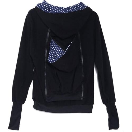 Pregnant Sweatshirt Woman Kangaroo Hoodies with Parent Child Baby Carrier for Autumn/Winter