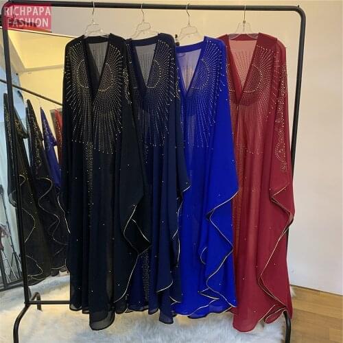 Bolero Mujer Abaya Dubai Djelaba Femme Women Robe Hijab Shrugs Niqab Muslim Beaded Shrug Cape Boerka Islamic Tunic Turkey Coat