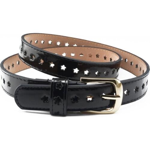 Ladies Fashion Simple Hollow Pin Buckle Small Belt Vintage Students Thin Belt for Women