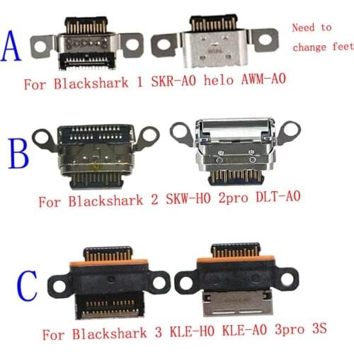 1Pcs Micro Usb Charger Charging Port Plug Dock Connector For Xiaomi BlackShark 1 2 3 PRO 2pro 3Pro 3S SKR-A0 KLE-H0 Helo AWM-A0