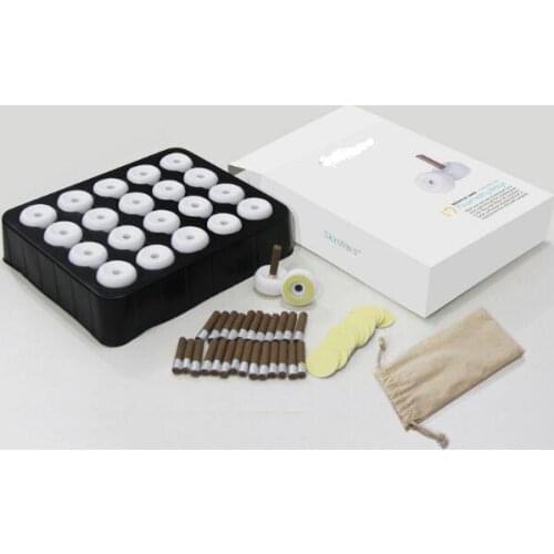 20pcs mysterious needle moxibustion box + 100pcs rollar moxa + 100pcs paper stickers for body massage palace cold fumigation