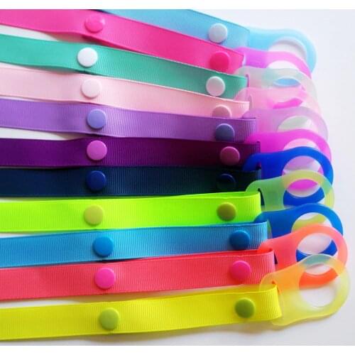 5Pcs 2018 Hand made Funny Dummy Baby Pacifier Chain With Silicone Baby Mam Pacifier Adapter Rings For Pacifier Clip holder