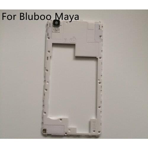 Used Original Back Frame Shell Case + Camera Glass Lens For Bluboo Maya Cellphone 5.5 Inch 1280x720 MTK6580A Smartphone