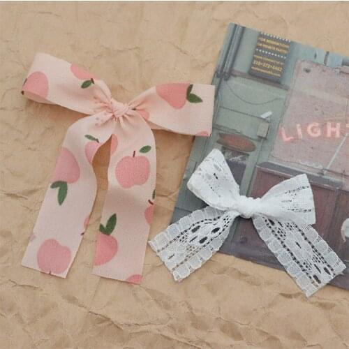 10 PCS Fashion Lace Cloth Art Bowknot For Earrings Headwear Accessories DIY Jewelry Making