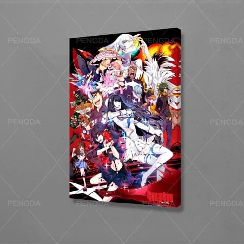 Home Decor Canvas Pictures Kill La Kill Wall Art Cute Girl Paintings Prints Modern Anime Modular Poster Living Room Framework