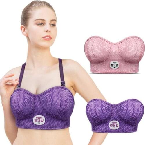 Electric Bra Massager breast enlarging bra Beauty Chest Breast Sagging Infrared Hyperplasia Tourmaline Massage Vibration Bra