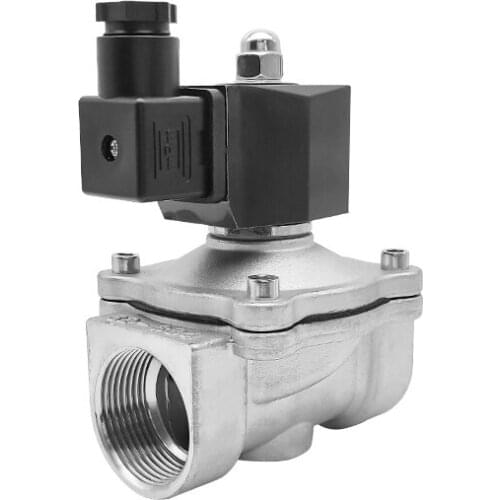 1-1/4" Stainless Steel Solenoid Valve For Waterpoof Normally Closed 220V 12V 24V 110V Solenoid Valve