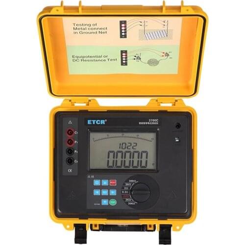 ETCR3700C Intelligent equipotential tester/Portable Circuit Breaker Contact Resistance Tester