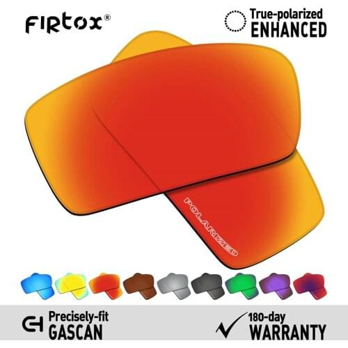 Firtox Anti-Seawater Polarized Lenses Replacement for-Oakley Gascan Sunglasses (Lens Only) - Multiple Colors