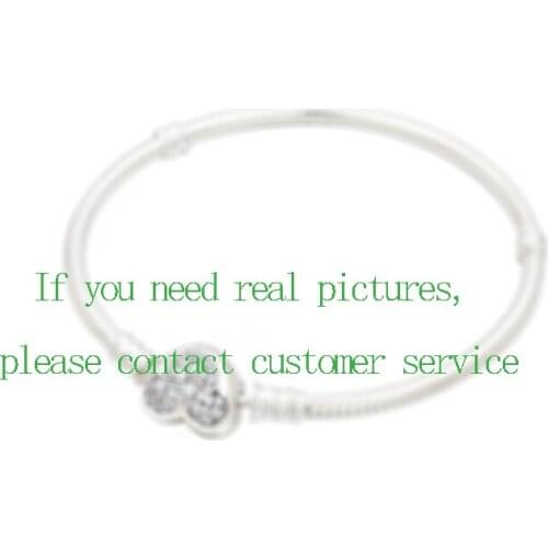 Lomeo 2121 New 100% silver high quality heart mouse snake bone chain diy all-match bracelet mothers day gift