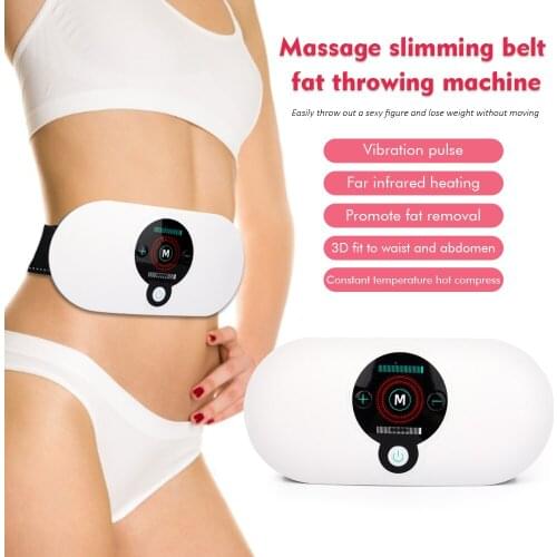 Abdominal Massager Smart Wireless Electric Lumbar Abdominal Massage Heating Warm Waist Massage Relief Pain Relax Massager