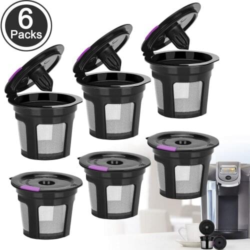 ICafilasReusable K CUP Reusable K CUPS Coffee Filter Coffee Stainless Mesh Filter Replacement for Keurig Brewers 1.0 or 2.0