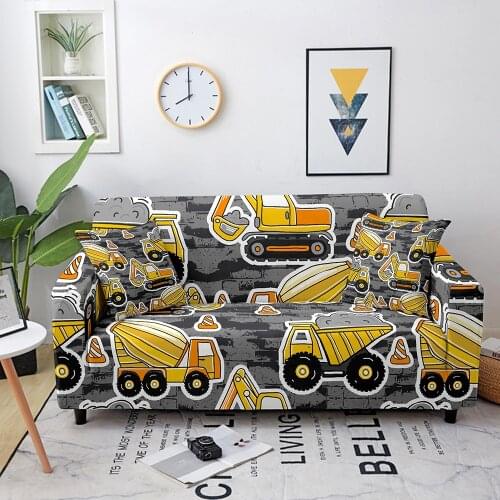 Cartoon Elastic Universal Sofa Covers for Living Room Stretch Non-slip Couch Cover Sofa Slipcover Sofa Protector Anti-dust