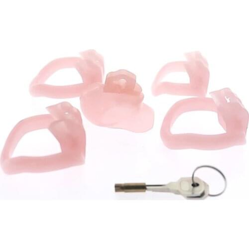 HT V3 Male Chastity Device with 4 Rings Micro Cock Cage Resin Chastity Belt Cock Cage Male Chastity Device BDSM Toys