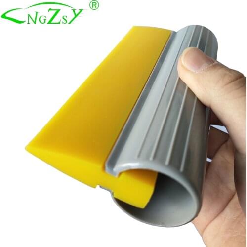 14cm Soft Turbo Squeegee with PVC Handle Window Film Tools Tube Scraper Water Blade Decal Wrap Applicator Car Home Tint B36