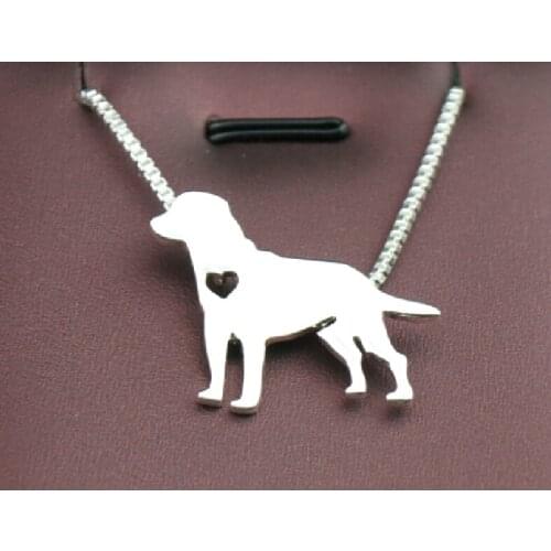 Newest Summer fashion cute Labrador Retriever necklace metal cartoon dog pendant jewelry golden colors plated 12PCS/lot