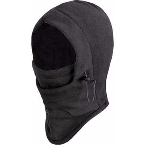 New Moto Black Thermal Hat Hood Ski Bike Wind Stopper Face Mask Neck Warmer Winter Fleece Motorcycle Neck Helmet Cap Face Mask