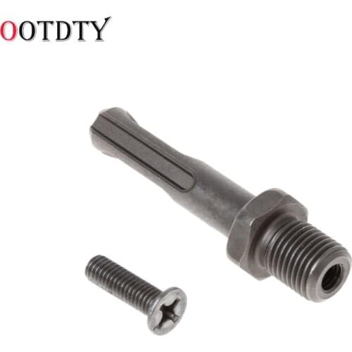 OOTDTY 12mm Thread Dia SDS Plus Round Shank Drill Chuck Adapter Connector Gray