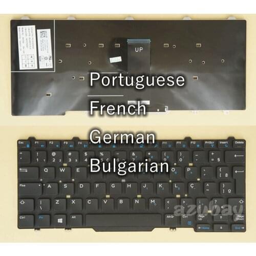 Portuguese French German Bulgarian Keyboard For Dell Latitude 13 Education, 3340 3350, 13 7350, 0G4N3W 0FTTYH 0RGK49 07J19R, New