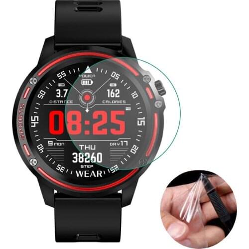 3pcs Clear Transparent Protective Film Guard For Hold mi Greentiger L8 Smart Watch Screen Protector Cover Smartwatch Protection