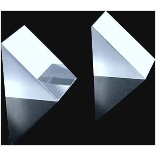 Right Angle Prism Crystal Optical Glass Trianguglar Glass Prism Spectroscope Physics Teaching Experiment 2MM Right Angle Prism