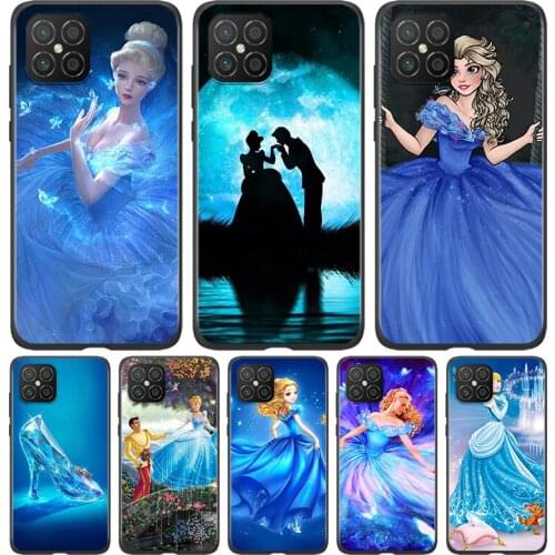 Silicone Cover Princess Cinderella For Huawei Nova 8 7i 6 5T 5i 5Z 4E 3i 3e 2i SE PRO Lite 4G 5G Phone Case