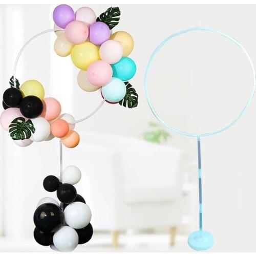 Balloon Ring Pillar Background Wedding Arch DIY Round Pillar Flower Frame Birthday Party Home Decoration