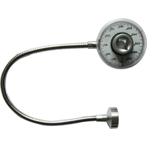 1/2 Adjustable Torque Indexer Angle Gauge Torque Angle Meter 360 Degree Pointer Dial Car Repair Tool