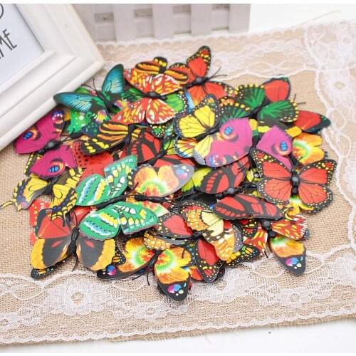 10PCS PVC magnet butterfly wall stickers refrigerator stickers Childrens room decoration cute DIY creative butterfly