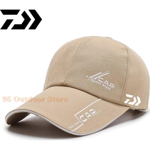 2021 The New Daiwa Brand Fishing Hat Summer Outdoor Mountaineering Hat Anti-UV Cap Windproof Sports Sun Hat DAIWA Brand Fishing