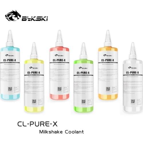 Bykski 500ML Computer Coolant Glitter / Flash Powder Liquid For Computer Water Cooling System / Blue Green Yellow CL-PURE-X