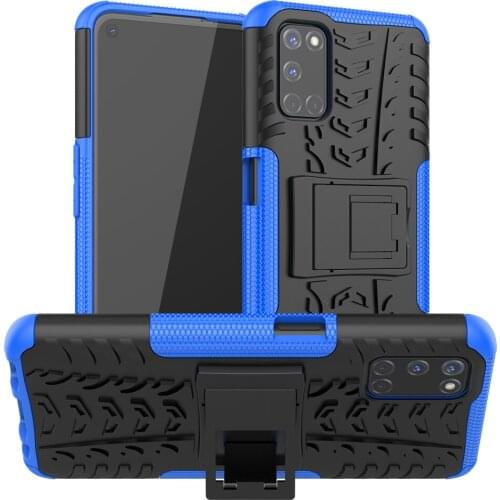 For Oppo A72 Case Cover For Oppo A52 A92 Anti-knock Bumper Heavy Duty Armor Stand Silicone Phone Back Cover Case For Oppo A72
