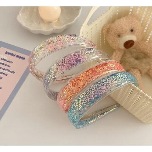 CYGJFC Woman Shinng Quicksand Headband Korean Style Hairband Women Bezel Women Hair Accessories Turban Headwear Ornaments