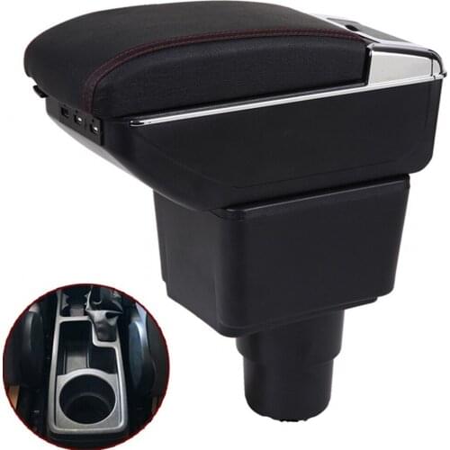 For Ford EcoSport Armrest Box EcoSport Universal Car Central Armrest Storage Box cup holder ashtray modification accessories