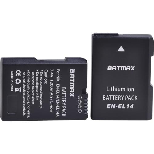 EN-EL14 1200mAh ENEL14 EN EL14a EL14a Battery for Nikon D3100 D3200 D3300 D5100 D5200 D5300 P7000