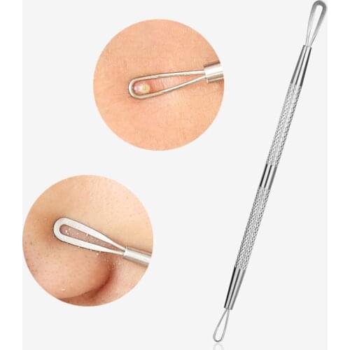 Stainless steel acne pressure ring to acne to acne to blackhead tools squeeze acne fat grain steel ring blackhead remover tool