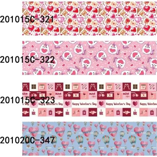 New arrival handmade bows listones 75mm happy Valentines Day ribbon