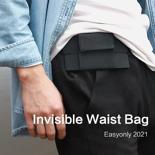 Multifuntional Tactical Invisible Mobilephone Pouch Nylon Elastic Waist Belt Bag for Outdoor Running Cycling Sports Waist Bag