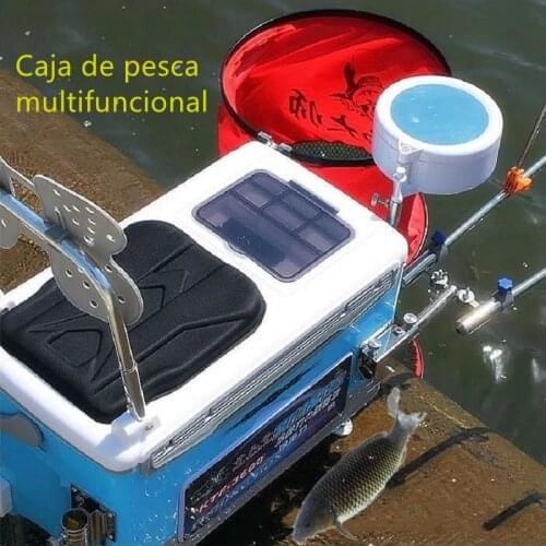 Multi-function fishing box full suit special fishing box four foot lifting platform fishing fishing gear box fish the bucket