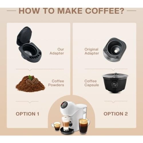 ICafilas3/6pcs Refillable For Dolce Gusto Coffee Capsule Nescafe 6 Colors Dolce Gusto Reusable Capsule Capsules 1Spoon+1Brush