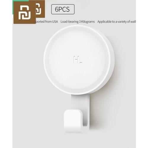 Xiaomi Original HL Wall Adhesive Hooks Strong Wall Mounted Mop Hook Bedroom Kitchen Wall Holder 3kg Max Load Up Imported 3M Glue