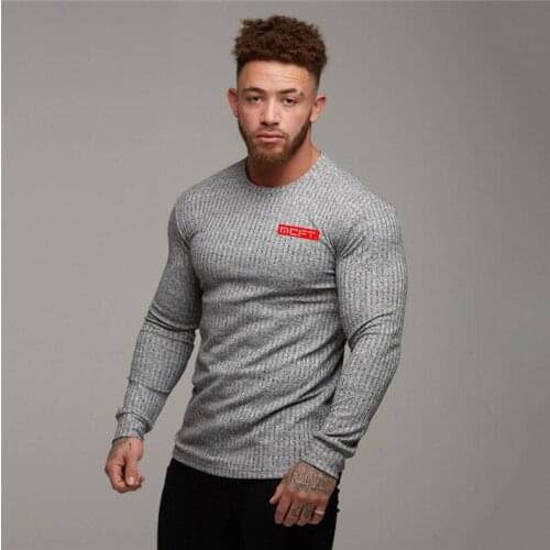 New Brand Autumn Casual knitting pullover sweater men Fitness long sleeve O-neck Slim fit fashion clothes fitness men sweater