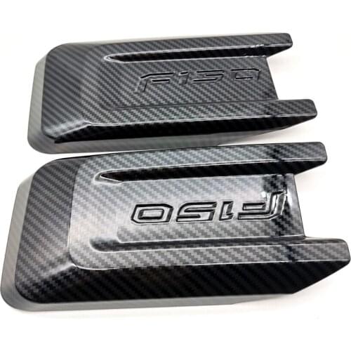 Front Head Light Eyelid Molding Trim Carbon Fiber Color For Ford F-150 2015-2019