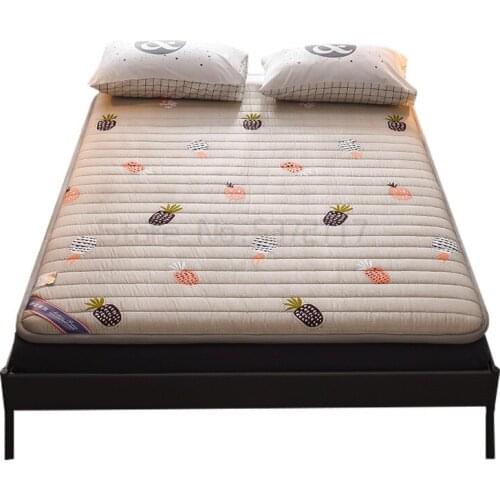 Full cotton coarse cloth thickened floor mat non slip floor mat foldable double tatami mattress