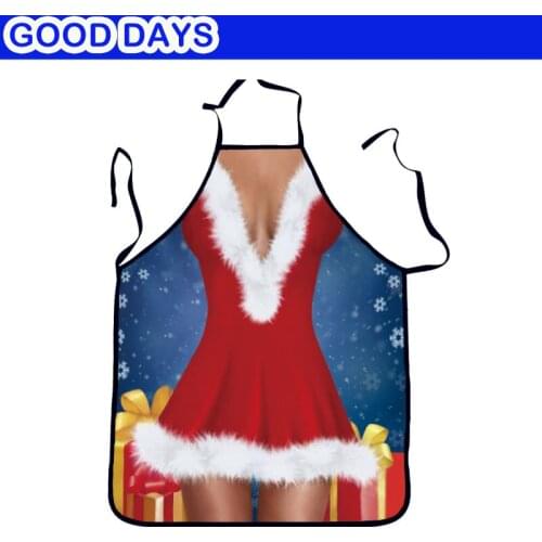 Sexy Womens Apron For Christmas New Year Party Bar Restaurant Apron Outdoor Barbecue Apron Wedding Funny Apon