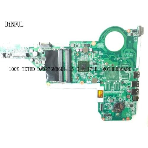 BiNFUL 100% TESTED NEW DA0R76MB6D1 MAIN BOARD FOR HP PAVILION 17-E LAPTOP MOTHERBOARD on board cpu