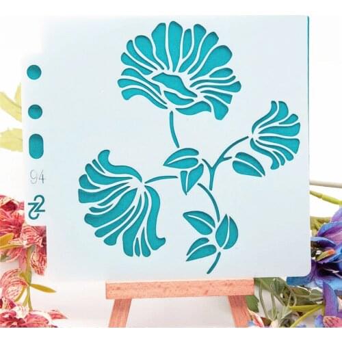 13*14 dance branch Cover templat scrapbook stencils spray plastic mold shield DIY cake hollow Embellishment printing lace ruler