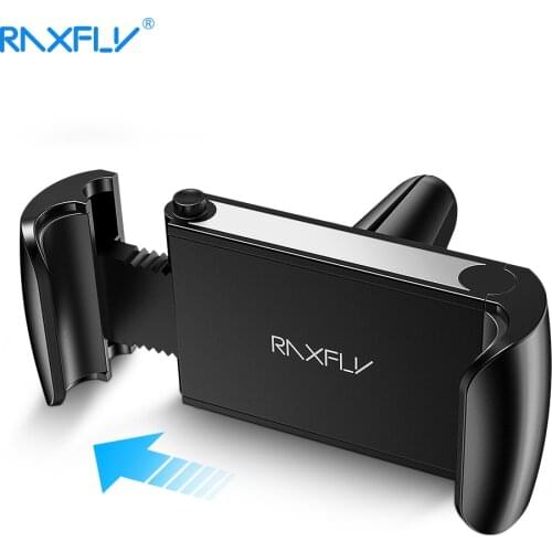 RAXFLY Phone Car Holder For iPhone XS Samsung Air Vent Mount Stand Cellphone Support Holder For Phone In Car Mobile Phone Stand
