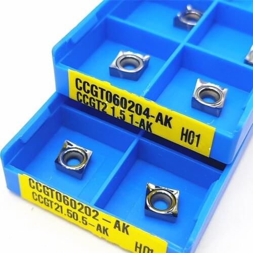 CCGT060202-AK H01 CCGT060204-AK H01 CCGT060208-AK H01 CNC Carbide Aluminum Blade Turning Tool Cutting Tool CCGT Aluminum Inserts