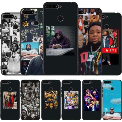 Rodwave black Silicone Phone Case For honor 30 20 Pro 8 8X 9 10 20 Lite Mate 10 20 30 Lite Pro cover